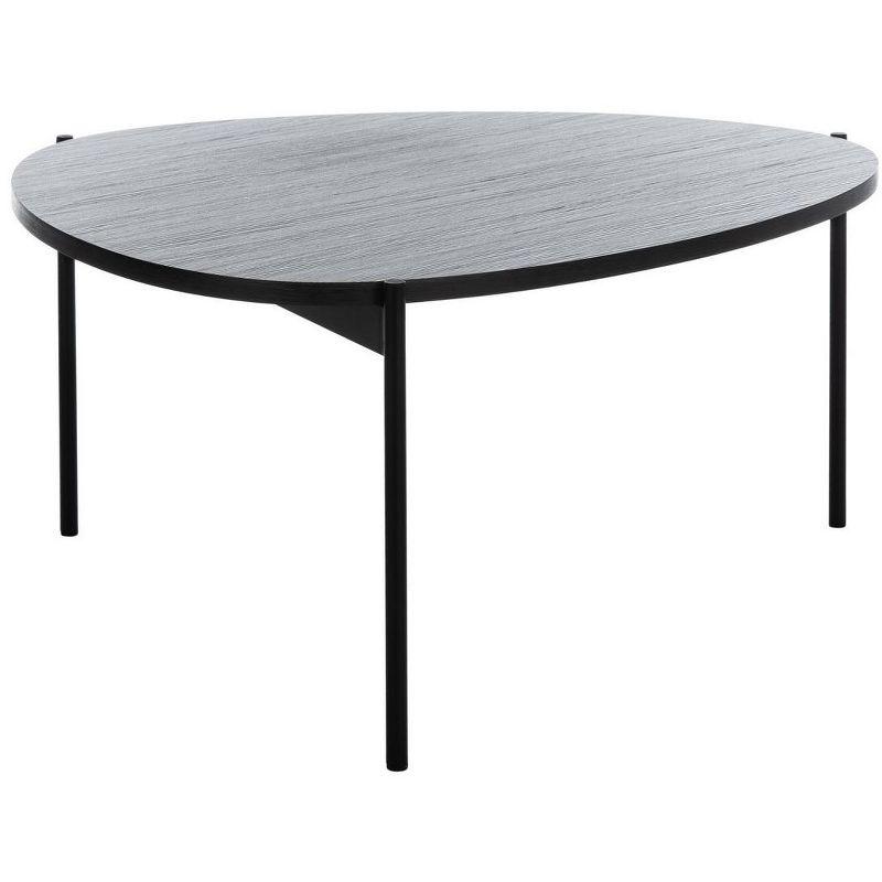 Sven Coffee Table - Dark Grey Oak/Black - Safavieh