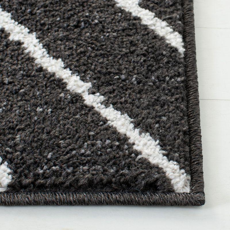 Adirondack ADR241 Non-Shedding Power Loomed Indoor Area Rug - Brown/Ivory - 6'x6' - Safavieh