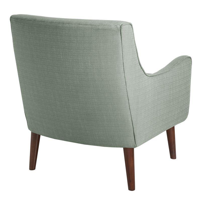 Liam Seafoam Mid-Century Accent Chair with Espresso Wooden Legs