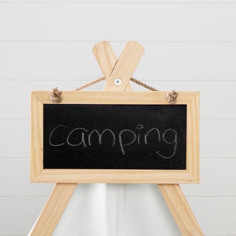 Sweedi Kids' Play Tent with Chalkboard Organic Cotton and Pine  - South Shore