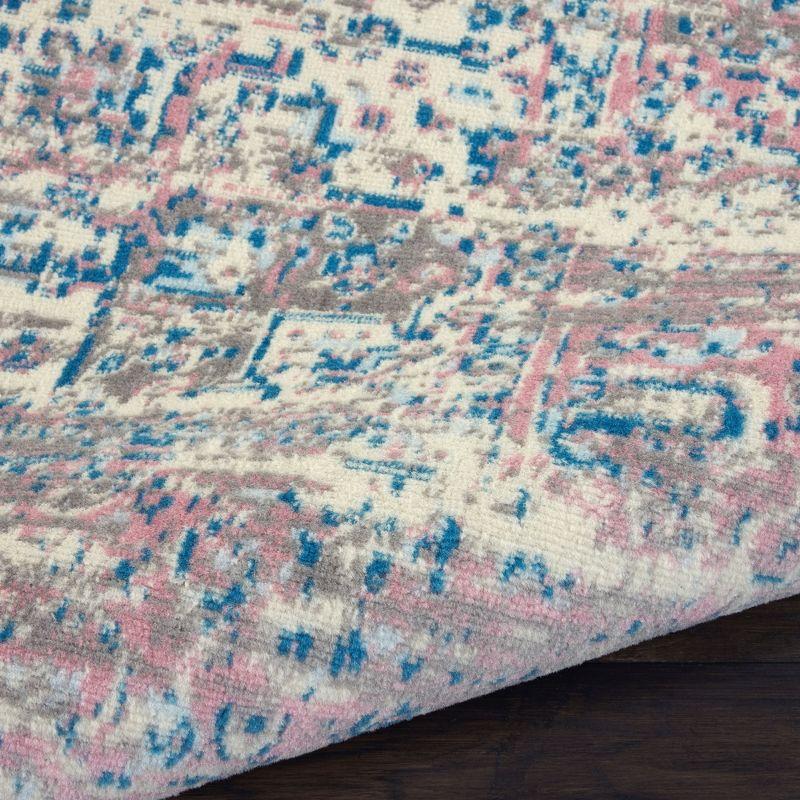 Nourison Grafix GRF14 Ivory/Pink Area Rug - Ivory/Pink 3' x 5'