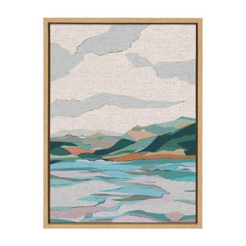18" x 24" Sylvie Dal Lake Framed Canvas by Nikita Jariwala Natural - Kate & Laurel All Things Decor