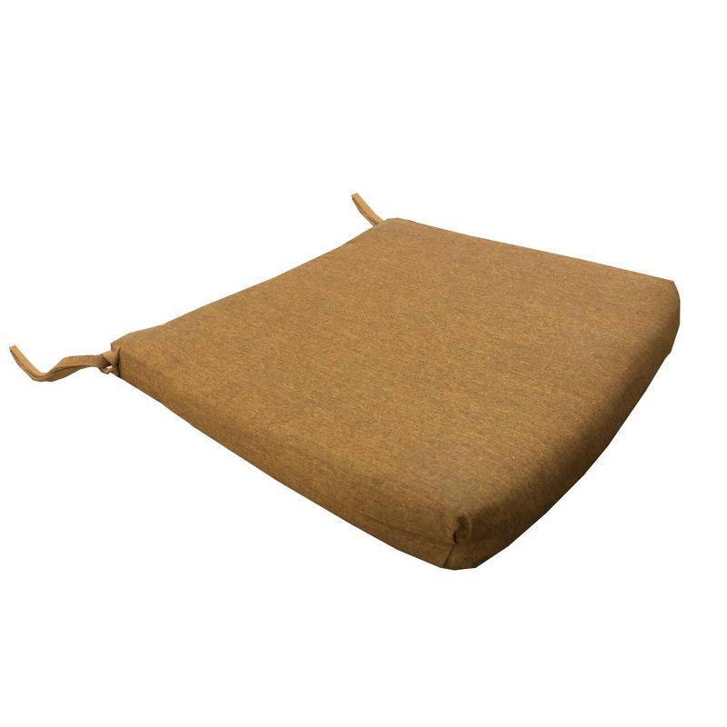 Brown Rust 20"x21" Outdoor Patio Dining Chair Cushion