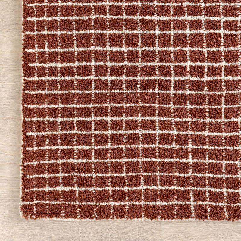 Arvin Olano x Rugs USA Melrose Checked Wool Area Rug