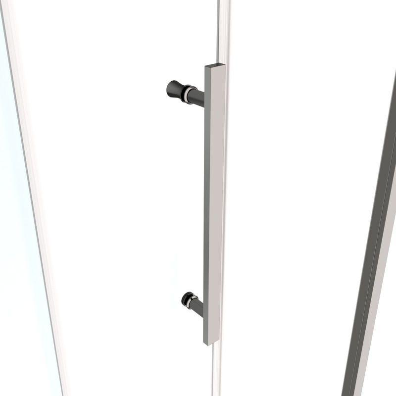 56"-60"W x 72" H Semi-Frameless Sliding Shower Door