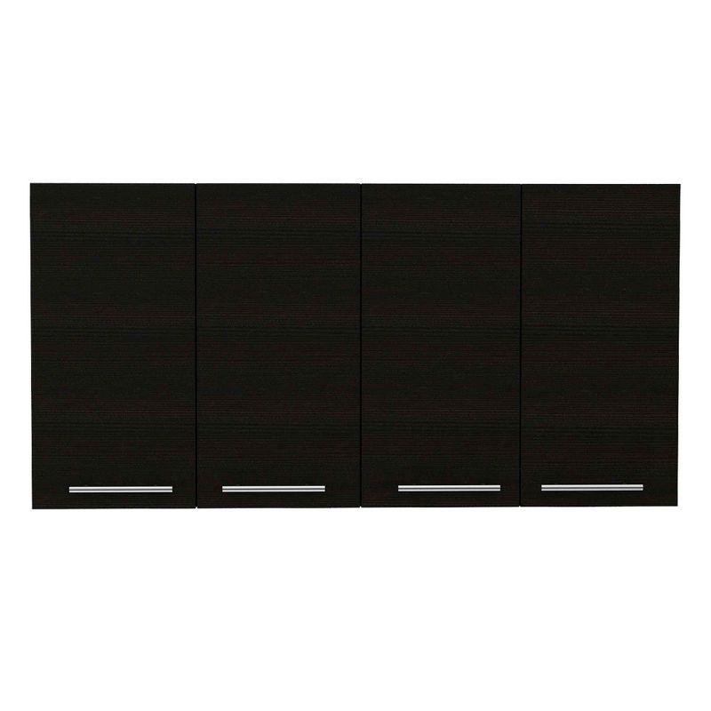 Depot E-Shop Wall Cabinet 24" H, four Doors, with two internal Shelves and internal plate and glass organizer