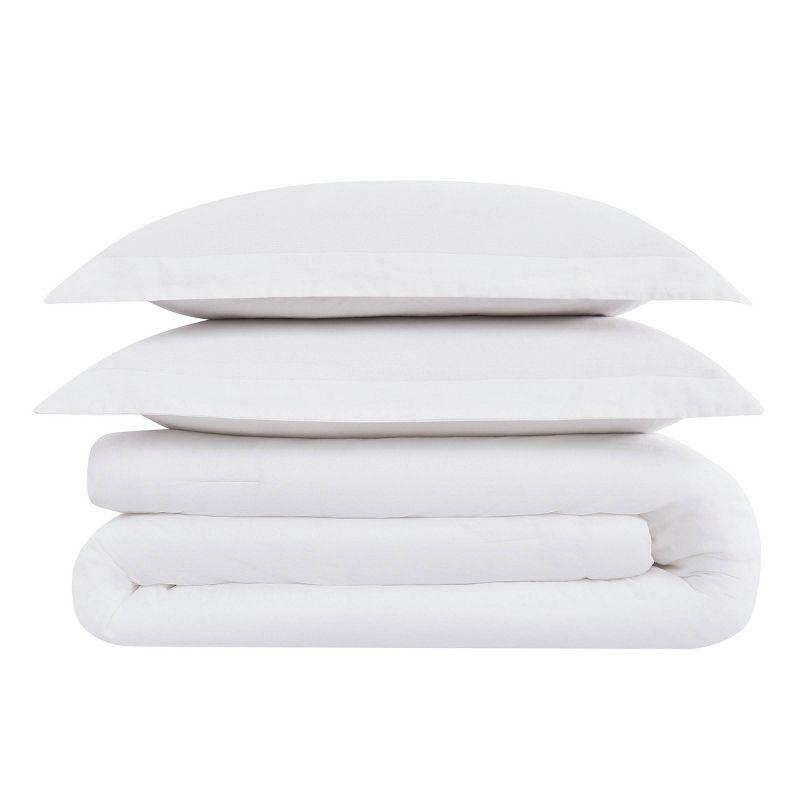 Brooklyn Loom 3pc Full/Queen Flax Linen Comforter Set White