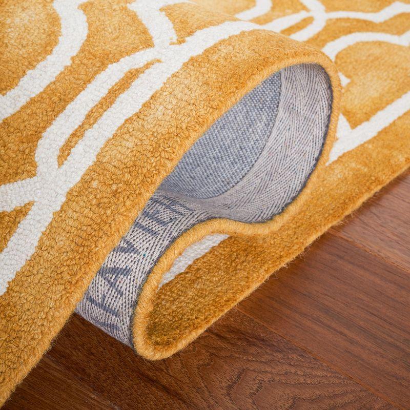 Dip Dye DDY539 Hand Tufted Indoor Area Rug - Gold/Ivory - 9'x12' - Safavieh