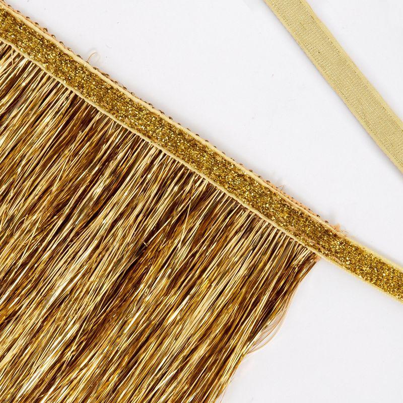 Meri Meri Gold Tinsel Fringe Party Garland, 1.8m