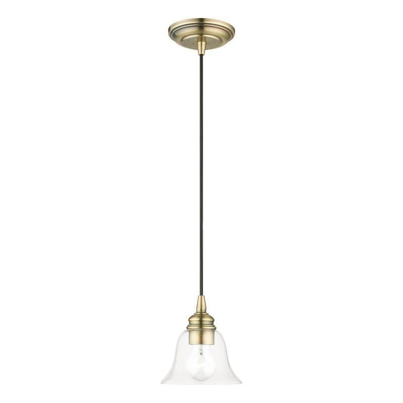 Livex Lighting Moreland 1 - Light Pendant in  Antique Brass
