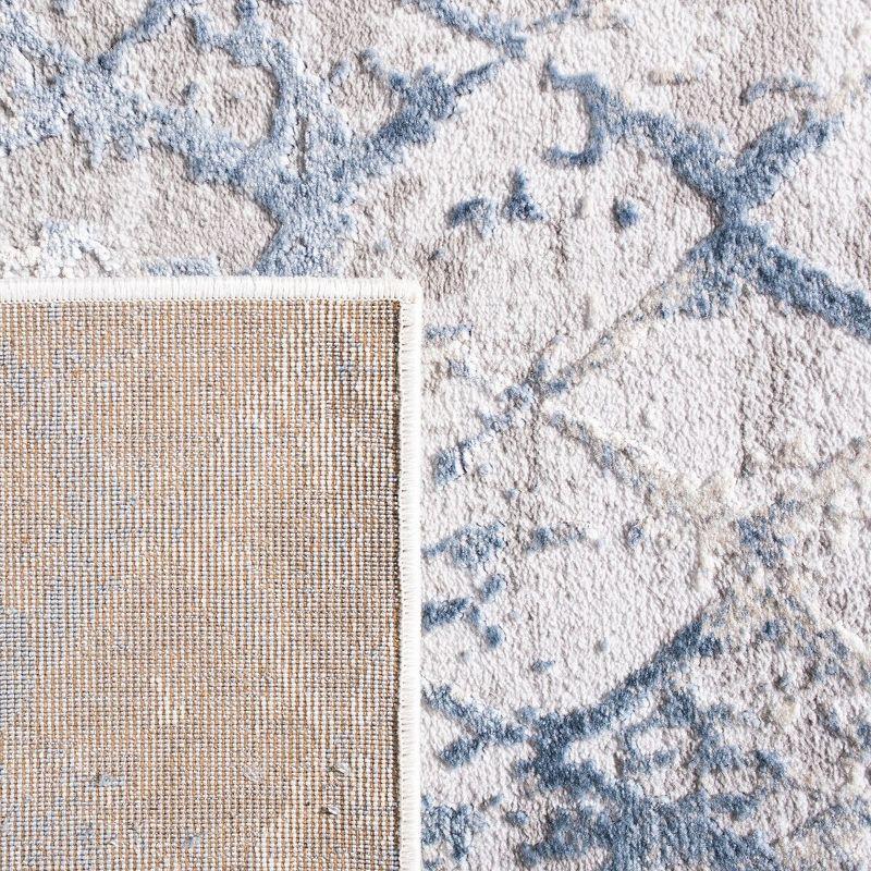 Amelia ALA783 Power Loomed Runner Rug  - Light Grey/Blue - 2'2"x22' - Safavieh.