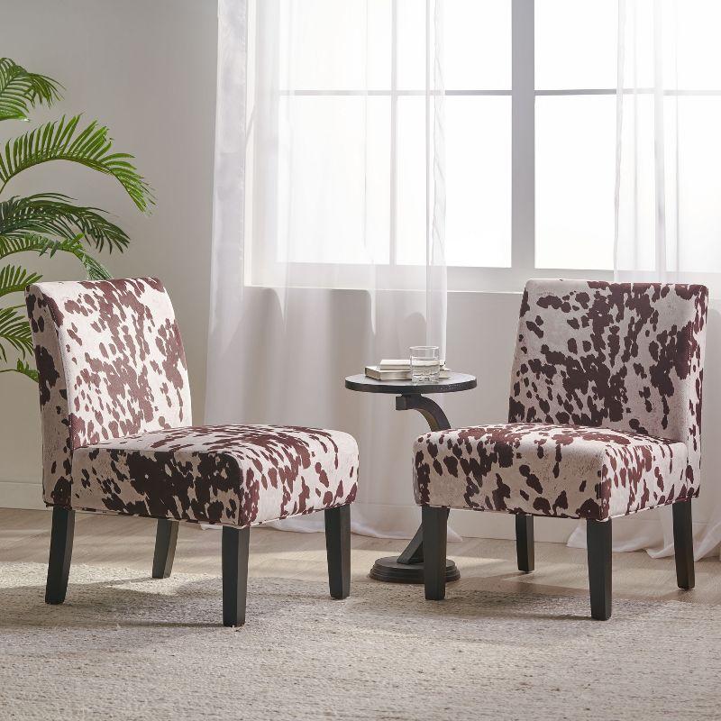 Highland Dunes Yokota Upholstered Slipper Chair (Set of 2)