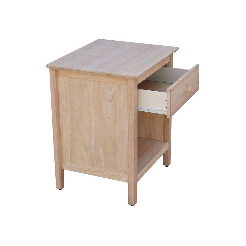 19.5" Nightstand Unfinished - International Concepts