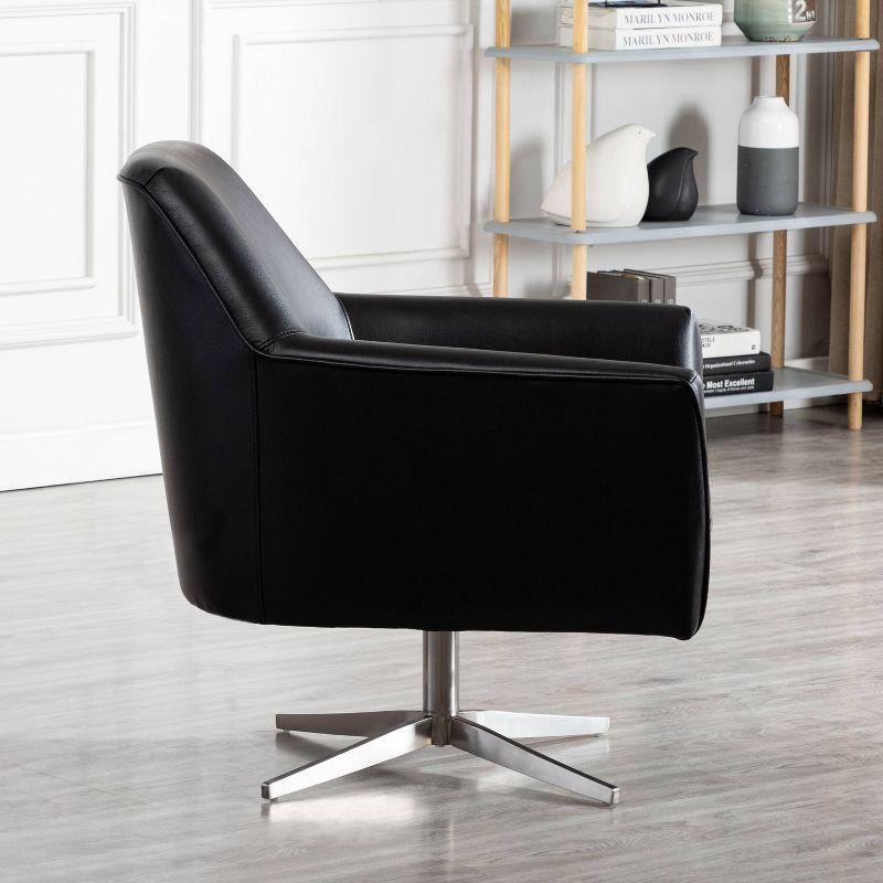 Comfort Pointe Phoenix Leather Gel Swivel Arm Chair