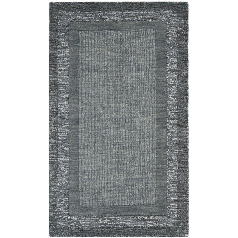 Impressions IM821 Hand Loomed Accent Rug - Charcoal/Blue - 3'x5' - Safavieh
