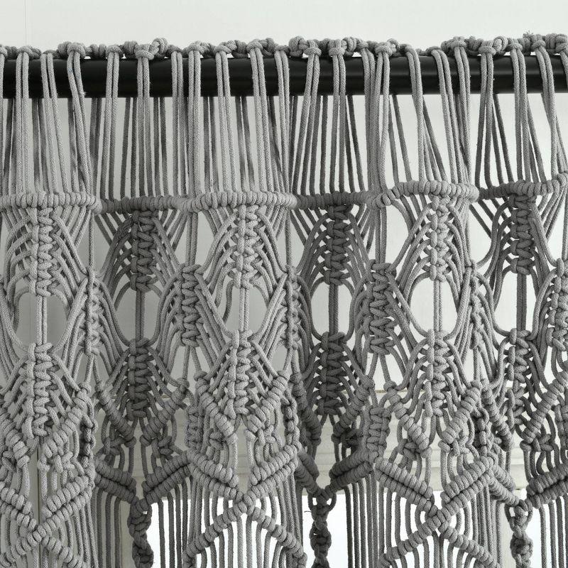 Reyna Cotton Semi Sheer Curtain Panel