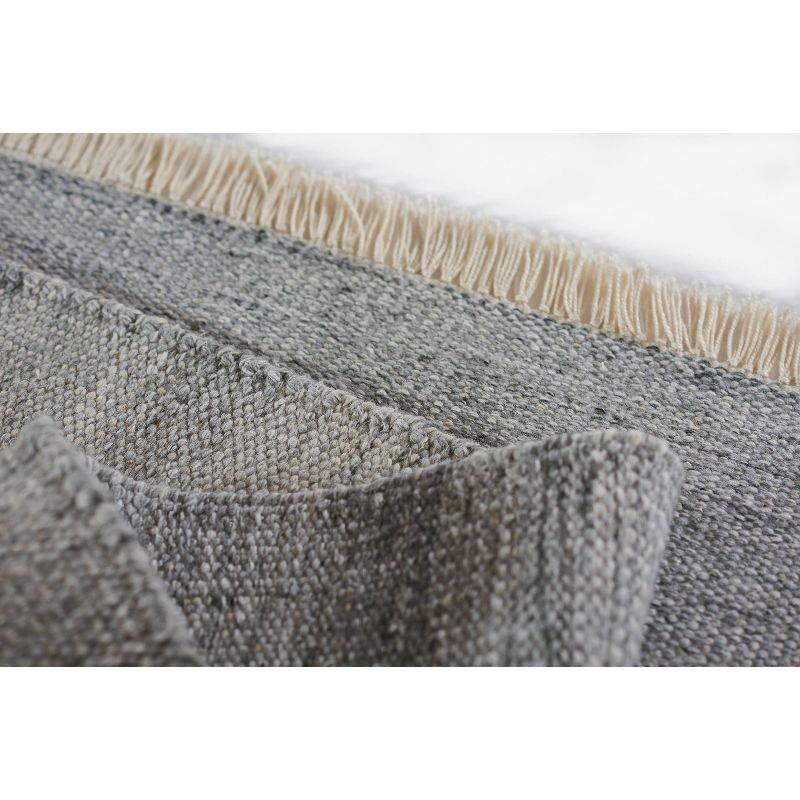 Momeni 8'x10' Cove Solid Performance Handwoven Indoor/Outdoor Area Rug Silver: Abstract Rectangle, Low Pile, Recycled PET