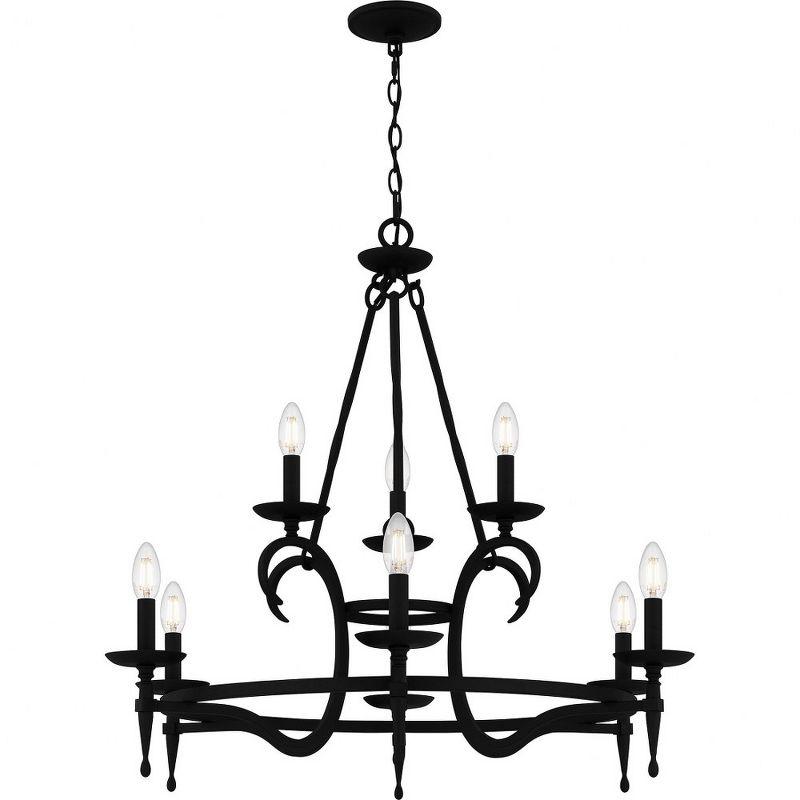 Quoizel Lighting Octavia 9 - Light Chandelier in  Earth Black
