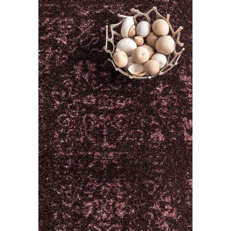 Nuloom Arlena Oriental/Persian 8x10 Indoor Area Rug for Living Room Bedroom Dining Room Kitchen, Burgundy/Pink