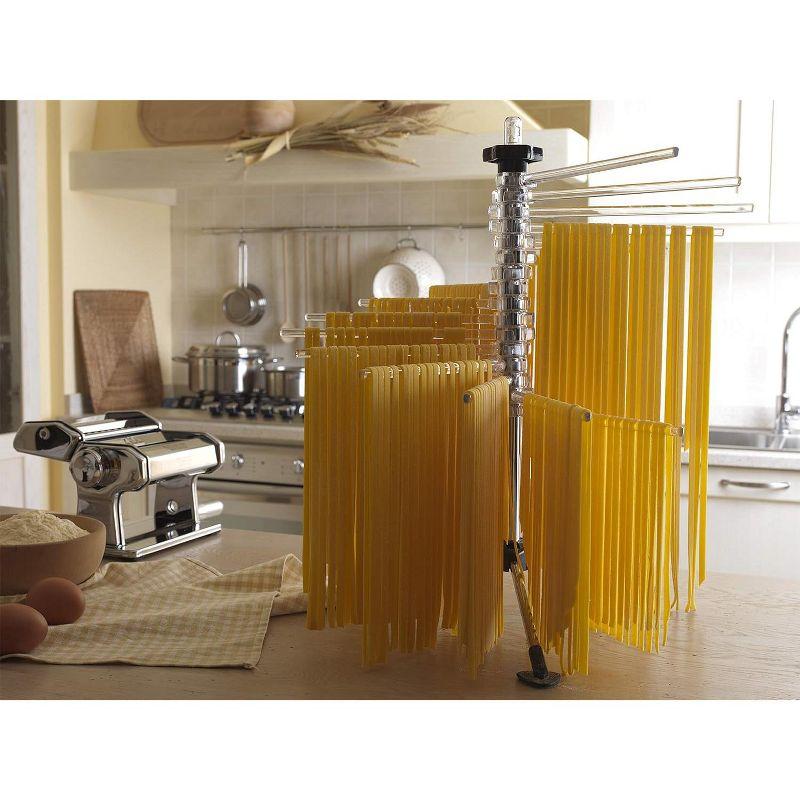 Marcato Atlas Collapsible Pasta Drying Rack, Made In Italy, Clear