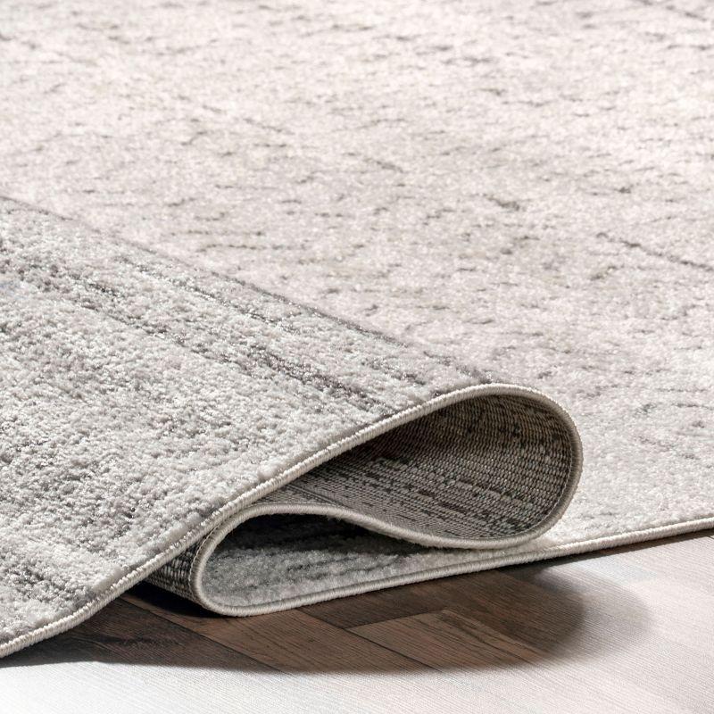 Nuloom Nova Striped 4x6 Indoor Area Rug for Living Room Bedroom Dining Room Kitchen, Grey/Off White