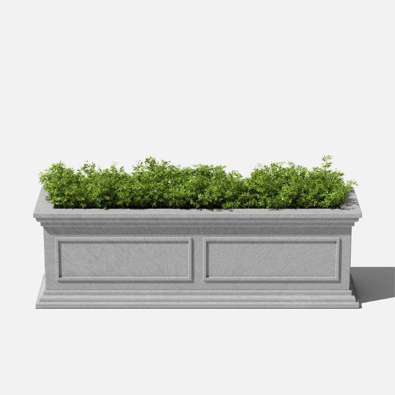 Veradek Brixton Window Box 36" Plastic Planter - Gray