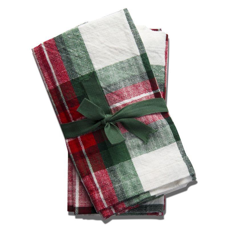 Festive Plaid Napkin Set/4