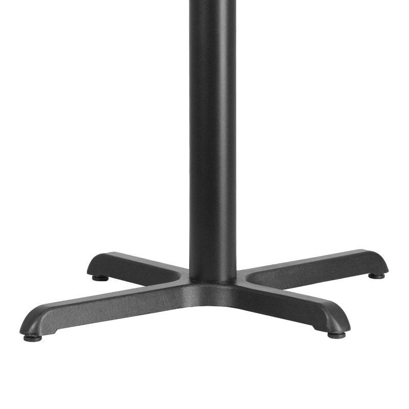 Beverly 22" x 22" Restaurant Table X-Base with 3" Dia. Table Height Column