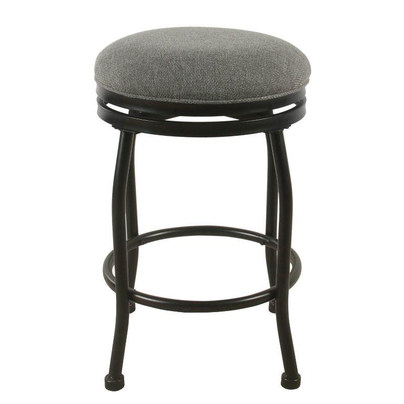 24" Swivel Counter Height Barstool with Metal Legs - HomePop