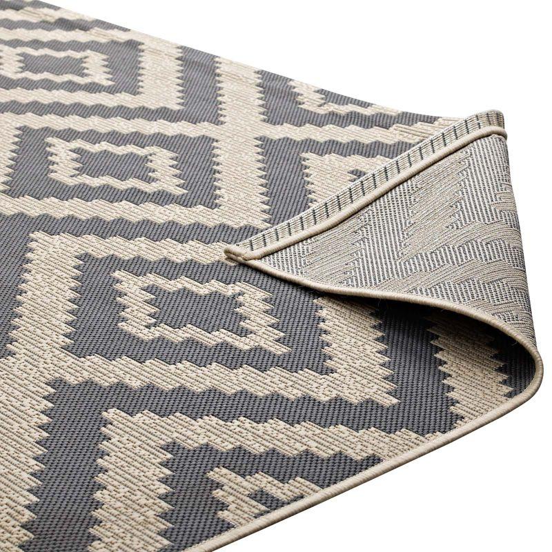 Modway Modway Jagged Geometric Diamond Trellis Indoor and Outdoor Area Rug