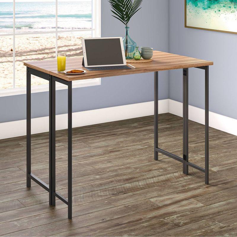 17 Stories Metal Base Dining Table