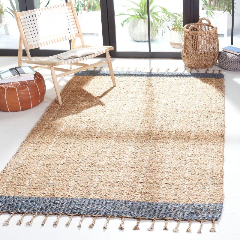 Sand & Stable™ Kevin Hand-Woven Cotton/Jute Gray/Beige Area Rug