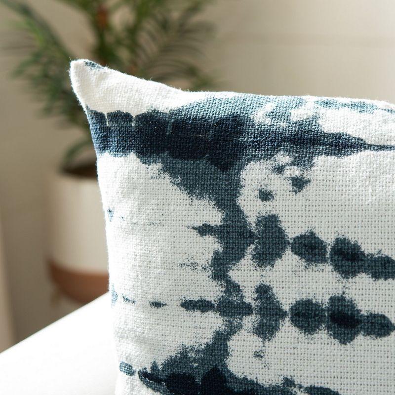 Abstract Cotton Throw Pillow