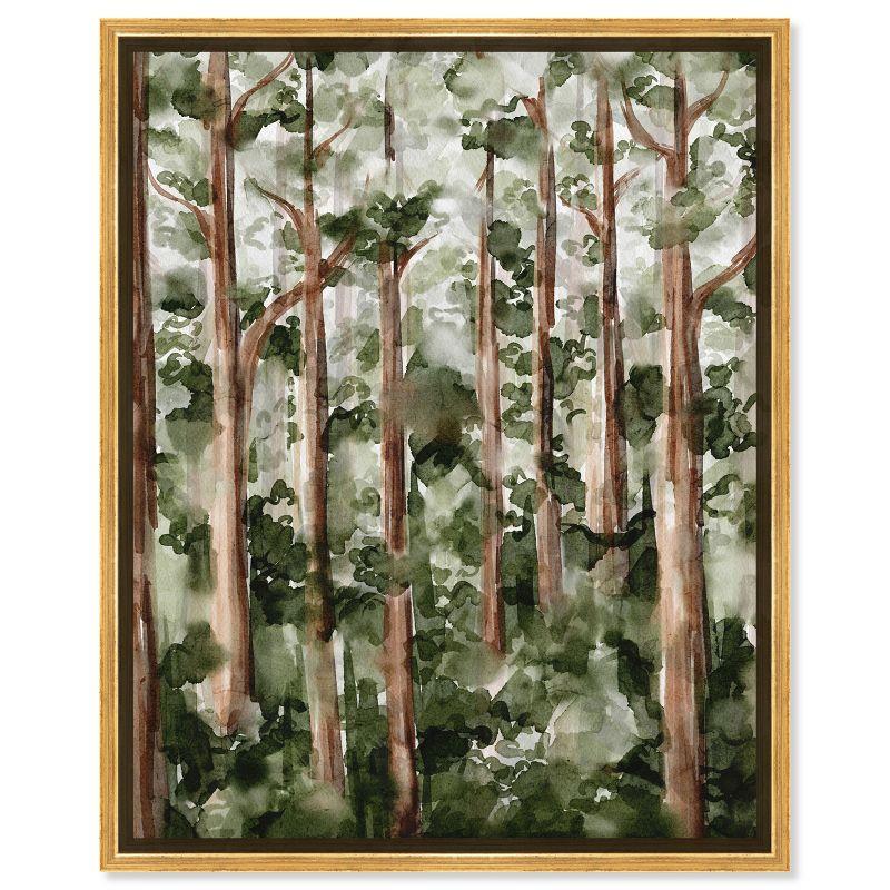 Art Remedy Wildy Forest Landscape Wall Art, 36" x 45", Gold Frame