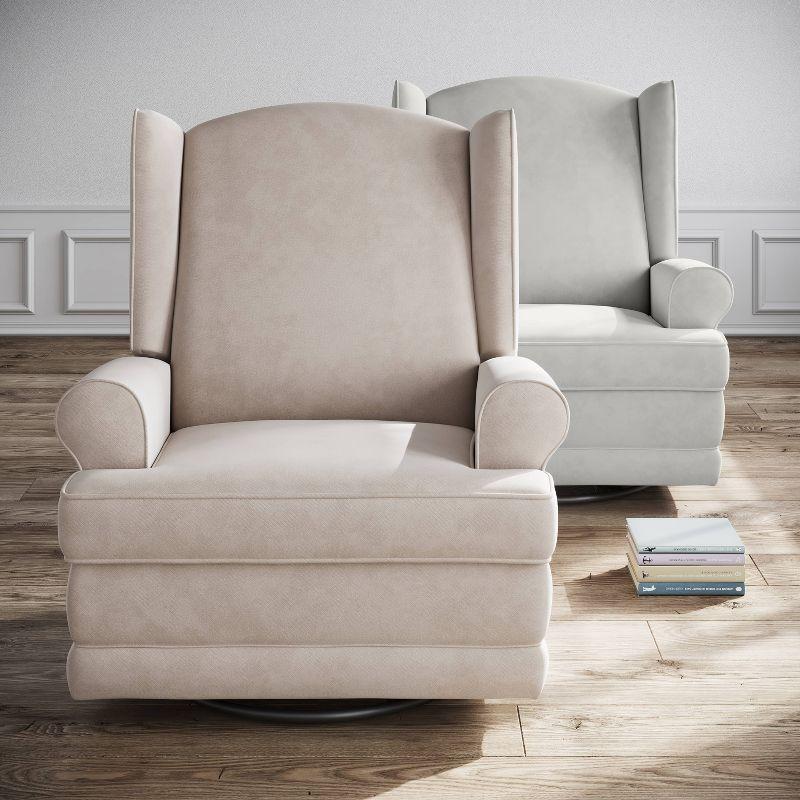 Serenity Swivel Reclining Glider Rocking Chair with USB