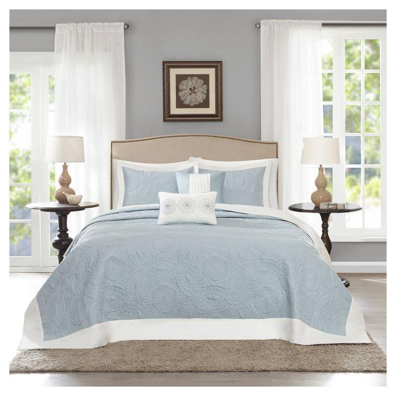 Madison Park 5 Piece Reversible Bedspread Set