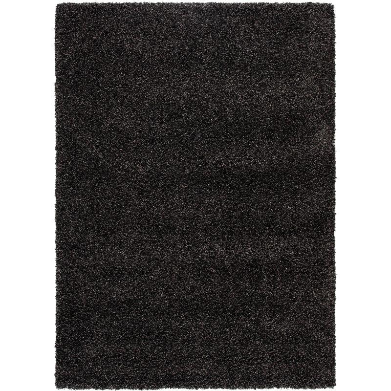 Evolution Shag EVO520 Power Loomed Area Rug - Charcoal - 5'3"x7'6" - Safavieh.