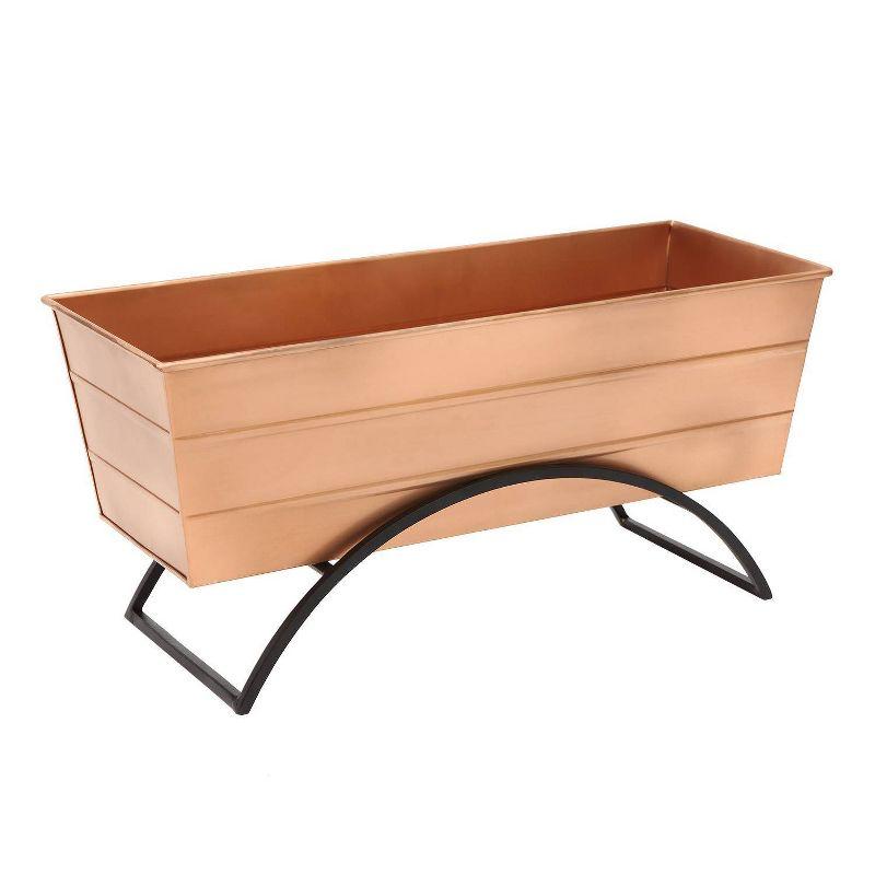 ACHLA Designs With Odette Stand Rectangular Steel Planter Boxes