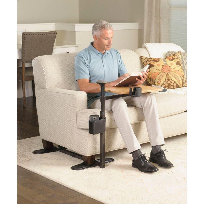 Signature Life Independence Tray Table, Bamboo Swivel TV Tray & Laptop Desk