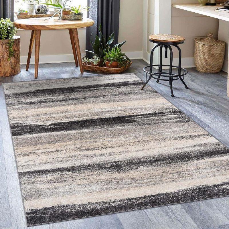 Luxe Weavers Abstract Stripe Area Rug