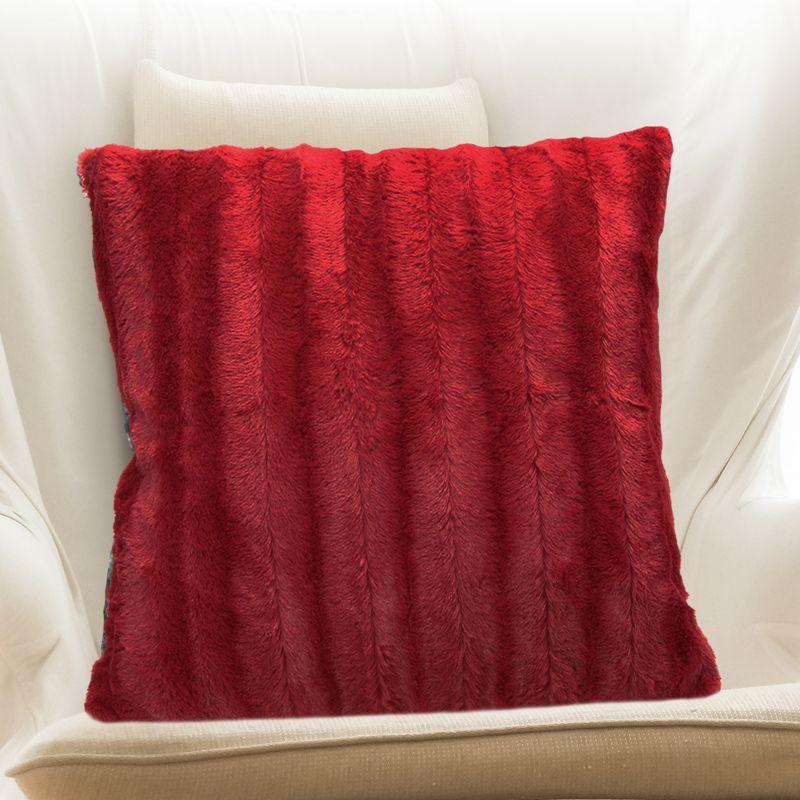 Cheer Collection Faux Fur Pillow Cover