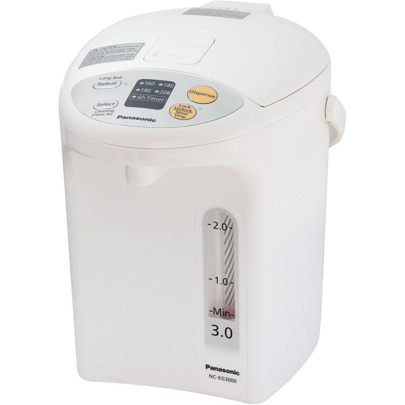 Panasonic 3-Liter White Electric Thermo Pot with LCD Display