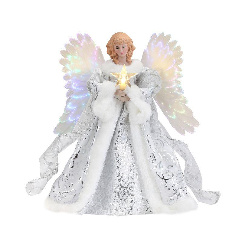 Mr. Christmas 12" Fiber Optic Animated Tree Topper - Celestial Angel