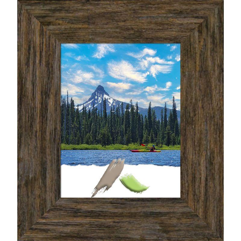 Fencepost Brown Distressed Wood Single Photo Frame