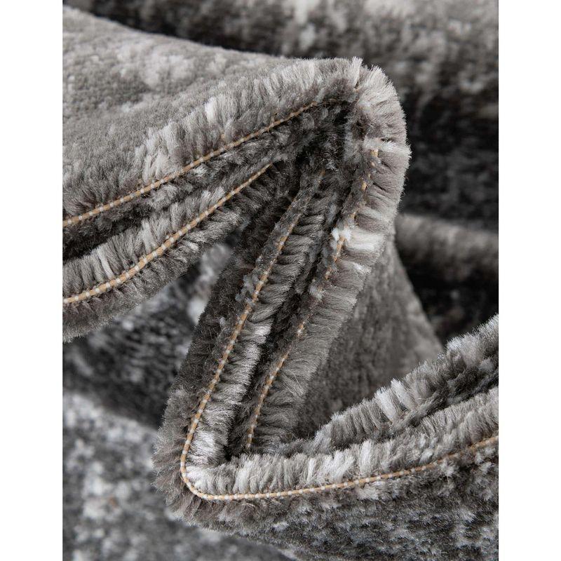 Unique Loom 6' 0 x 9' 0 Sofia Casino Dark Gray Area Rug