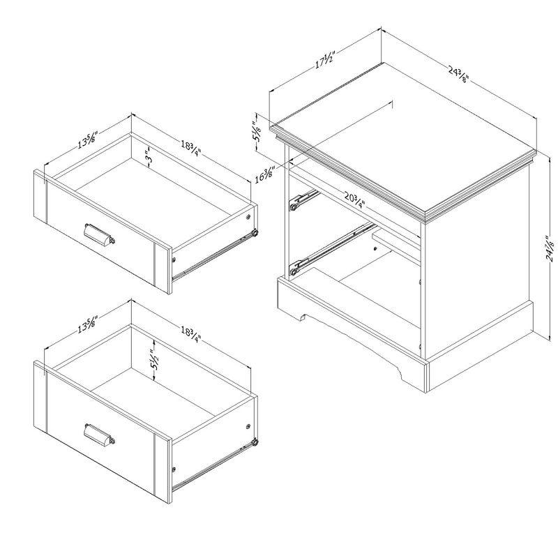 Avilla 2 - Drawer Nightstand