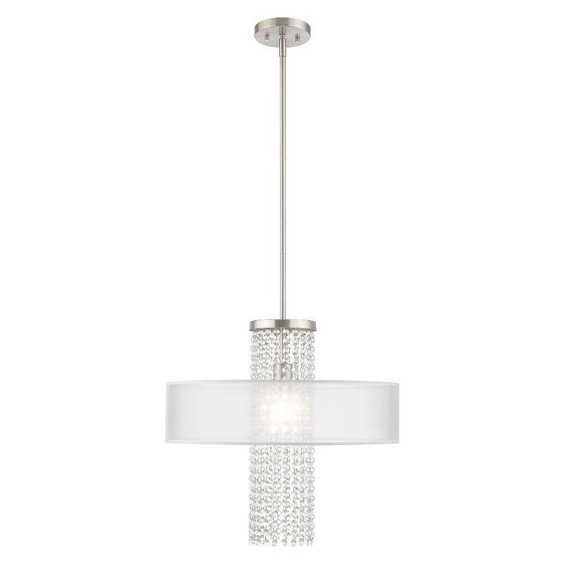 Livex Lighting Bella Vista 1 - Light Chandelier in  Brushed Nickel