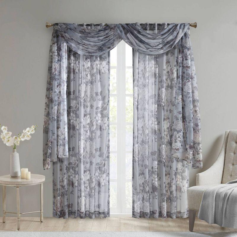 Madison Park Simone Marcus Sheer Curtain Panel