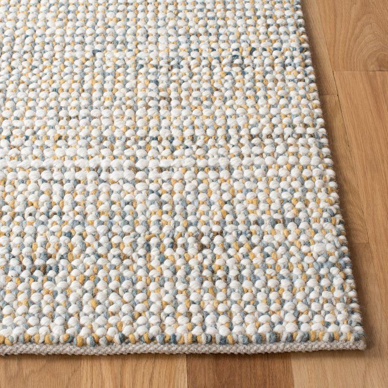 Vermont VRM401 Hand Woven Area Rug - Dark Gold/Blue - 6'x9' - Safavieh.