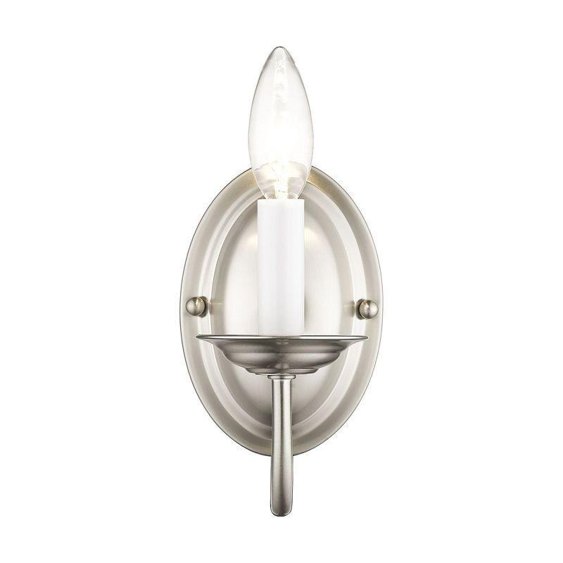 Livex Lighting Home Basics 1 - Light Wall Light in  Brushed Nickel